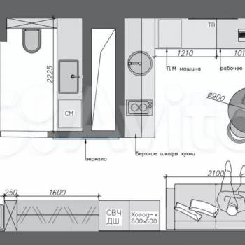 Продается 1-комнатная квартира, 21,4 м²