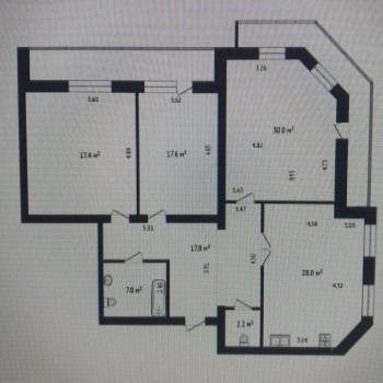 Продается 3-х комнатная квартира, 115 м²