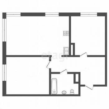 Продается 2-х комнатная квартира, 55 м²