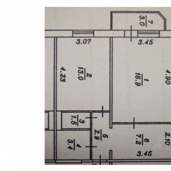 Продается 1-комнатная квартира, 44,9 м²