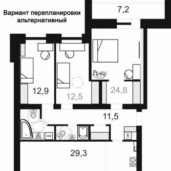 Продается 2-х комнатная квартира, 109,5 м²