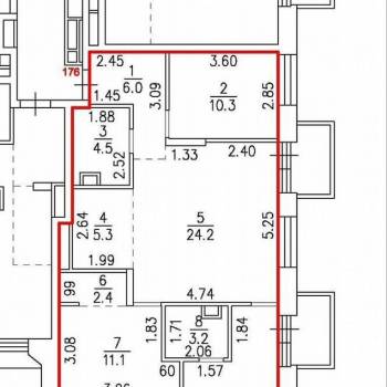 Продается Многокомнатная квартира, 79,9 м²