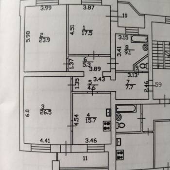 Продается 3-х комнатная квартира, 111,6 м²