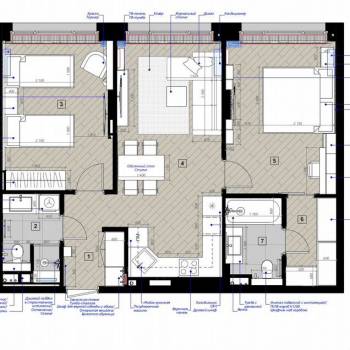 Продается 2-х комнатная квартира, 69 м²