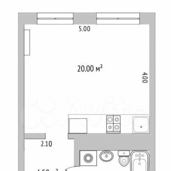 Продается 1-комнатная квартира, 28,3 м²
