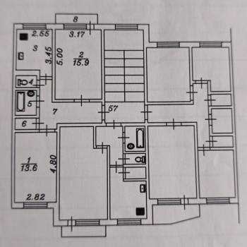 Продается 2-х комнатная квартира, 50,4 м²