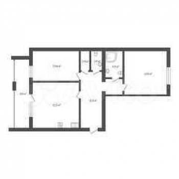 Продается 2-х комнатная квартира, 76,8 м²