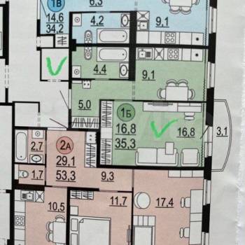 Продается 1-комнатная квартира, 37 м²