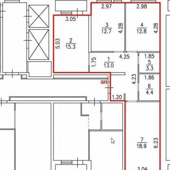 Продается 3-х комнатная квартира, 82,3 м²