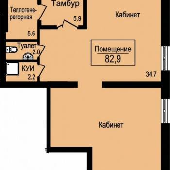 Сдается Нежилое помещение, 82 м²
