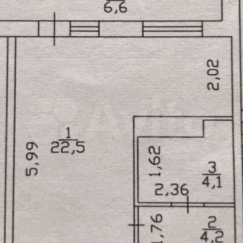 Продается 1-комнатная квартира, 30,5 м²