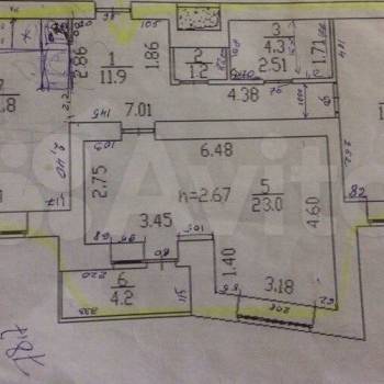 Продается 2-х комнатная квартира, 79 м²