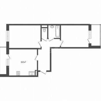 Продается 2-х комнатная квартира, 62,4 м²