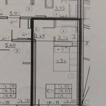 Продается 1-комнатная квартира, 27,1 м²