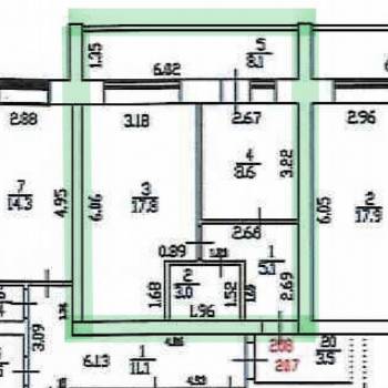 Продается 1-комнатная квартира, 35 м²