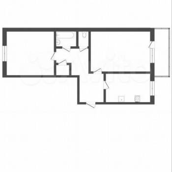 Продается 2-х комнатная квартира, 50 м²