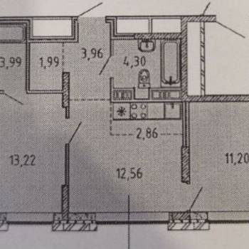 Продается 3-х комнатная квартира, 54,4 м²