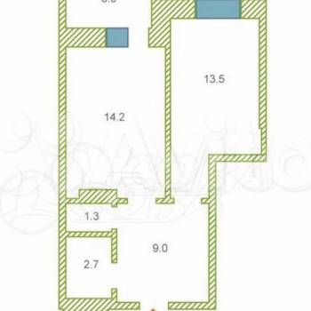 Сдается 1-комнатная квартира, 40 м²