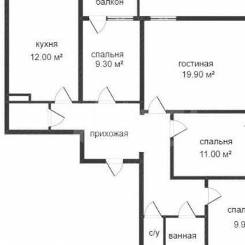 Сдается Многокомнатная квартира, 85 м²