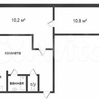 Продается 3-х комнатная квартира, 57,7 м²