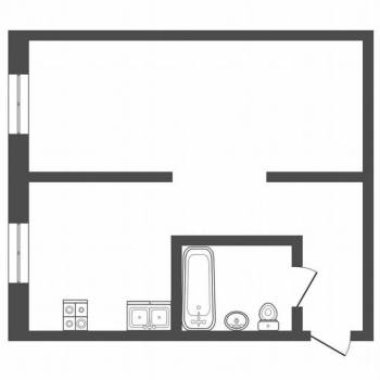 Продается 1-комнатная квартира, 30,1 м²
