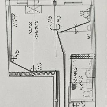 Сдается 1-комнатная квартира, 34,7 м²