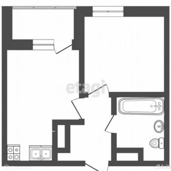 Продается 1-комнатная квартира, 31,7 м²