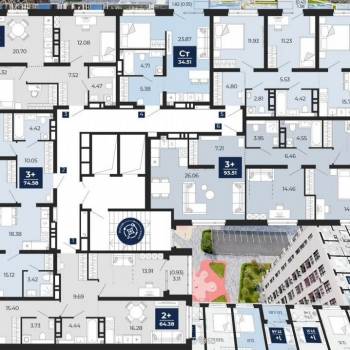 Продается 1-комнатная квартира, 33,2 м²