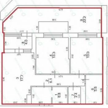 Продается 2-х комнатная квартира, 64,9 м²