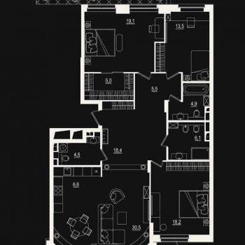 Продается Многокомнатная квартира, 143 м²