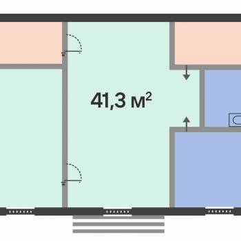 Продается 2-х комнатная квартира, 41,3 м²