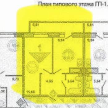 Продается 1-комнатная квартира, 34 м²