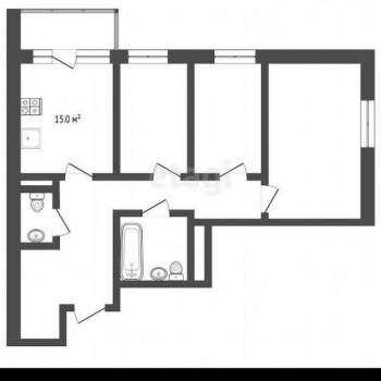 Продается 3-х комнатная квартира, 78 м²