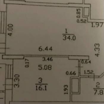 Продается 1-комнатная квартира, 67,6 м²