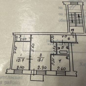 Сдается 2-х комнатная квартира, 49 м²