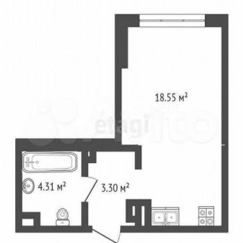 Продается 1-комнатная квартира, 26 м²
