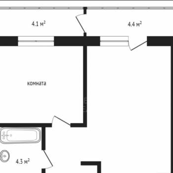 Продается 1-комнатная квартира, 36 м²