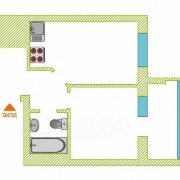 Продается 1-комнатная квартира, 33 м²