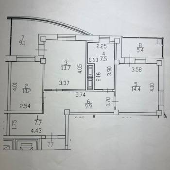 Продается 2-х комнатная квартира, 63,4 м²