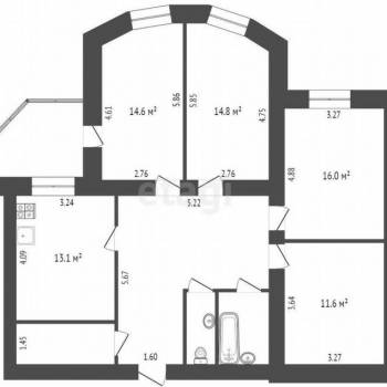 Продается Многокомнатная квартира, 103 м²