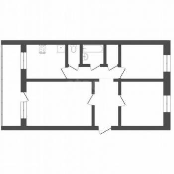 Продается 3-х комнатная квартира, 59,8 м²