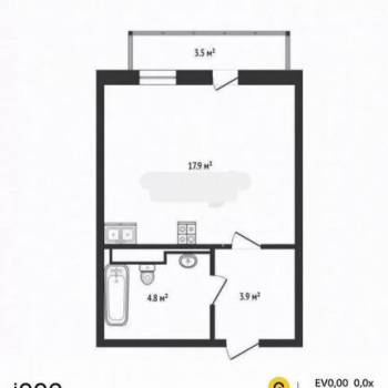 Продается 1-комнатная квартира, 30 м²