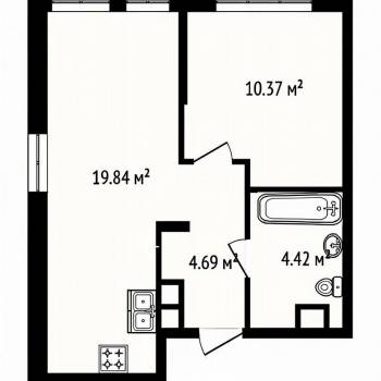 Продается 2-х комнатная квартира, 40 м²