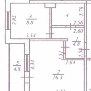 Продается 1-комнатная квартира, 35 м²
