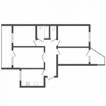 Продается Многокомнатная квартира, 73,5 м²