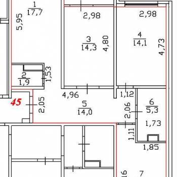 Продается 3-х комнатная квартира, 85 м²