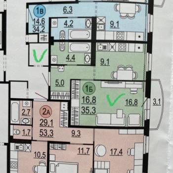Продается 1-комнатная квартира, 37 м²