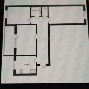 Продается 3-х комнатная квартира, 62 м²