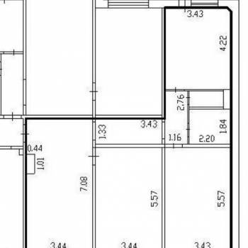 Продается 3-х комнатная квартира, 90 м²