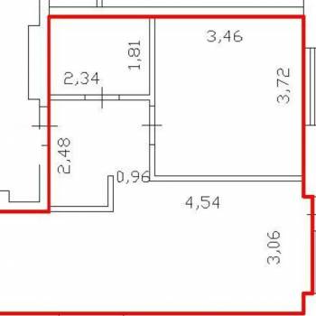 Продается 1-комнатная квартира, 44 м²